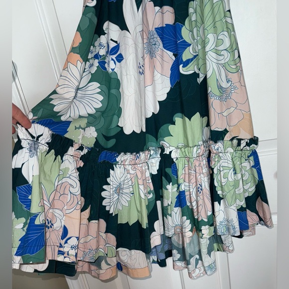 Anthropologie Cara Cara Floral Dress with Ruffle Hem And Pockets XS - Picture 8 of 11
